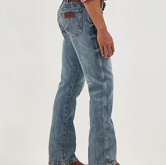 WRANGLER SLIM BOOTCUT JEANS SIZE 32 - Picture 4 of 14